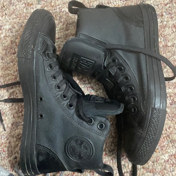Black high top Converse